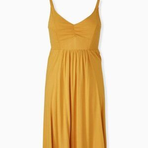 Torrid Dress Womens Yellow Maxi Dress Vacation Beach‎ Summer Plus Size 2X